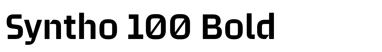 Syntho 100 Bold
